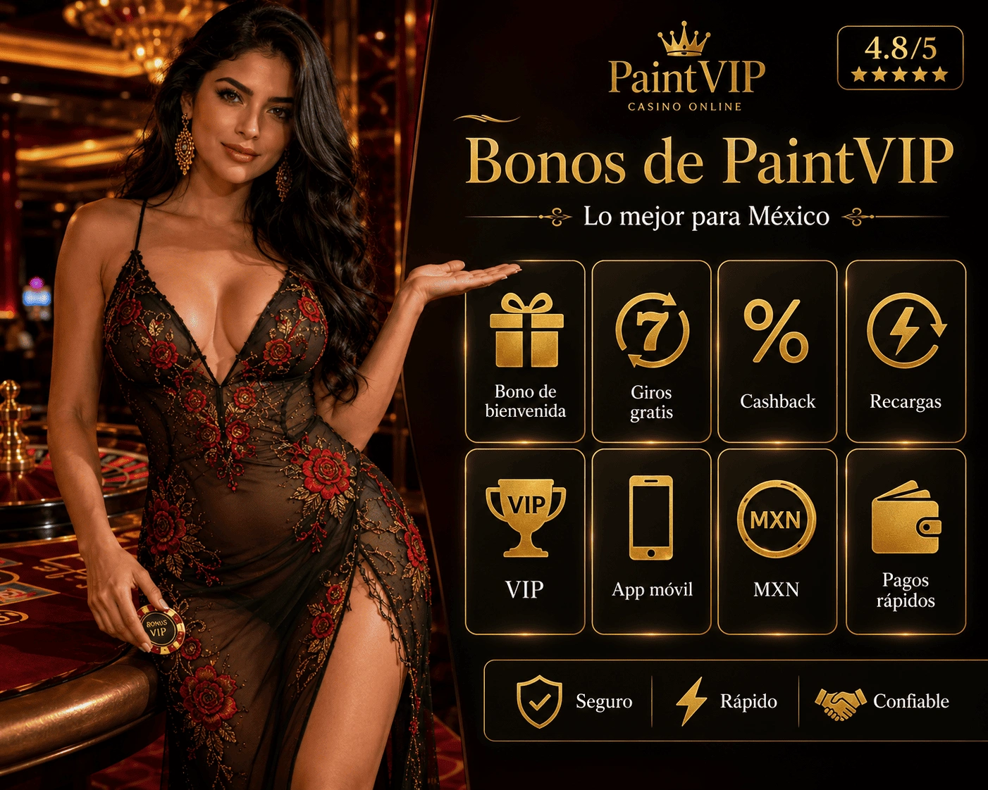 términos de bono paintvip Escena de bonos con cajas de regalo, monedas, tarjetas de revisión y etiquetas promocionales de paintvip