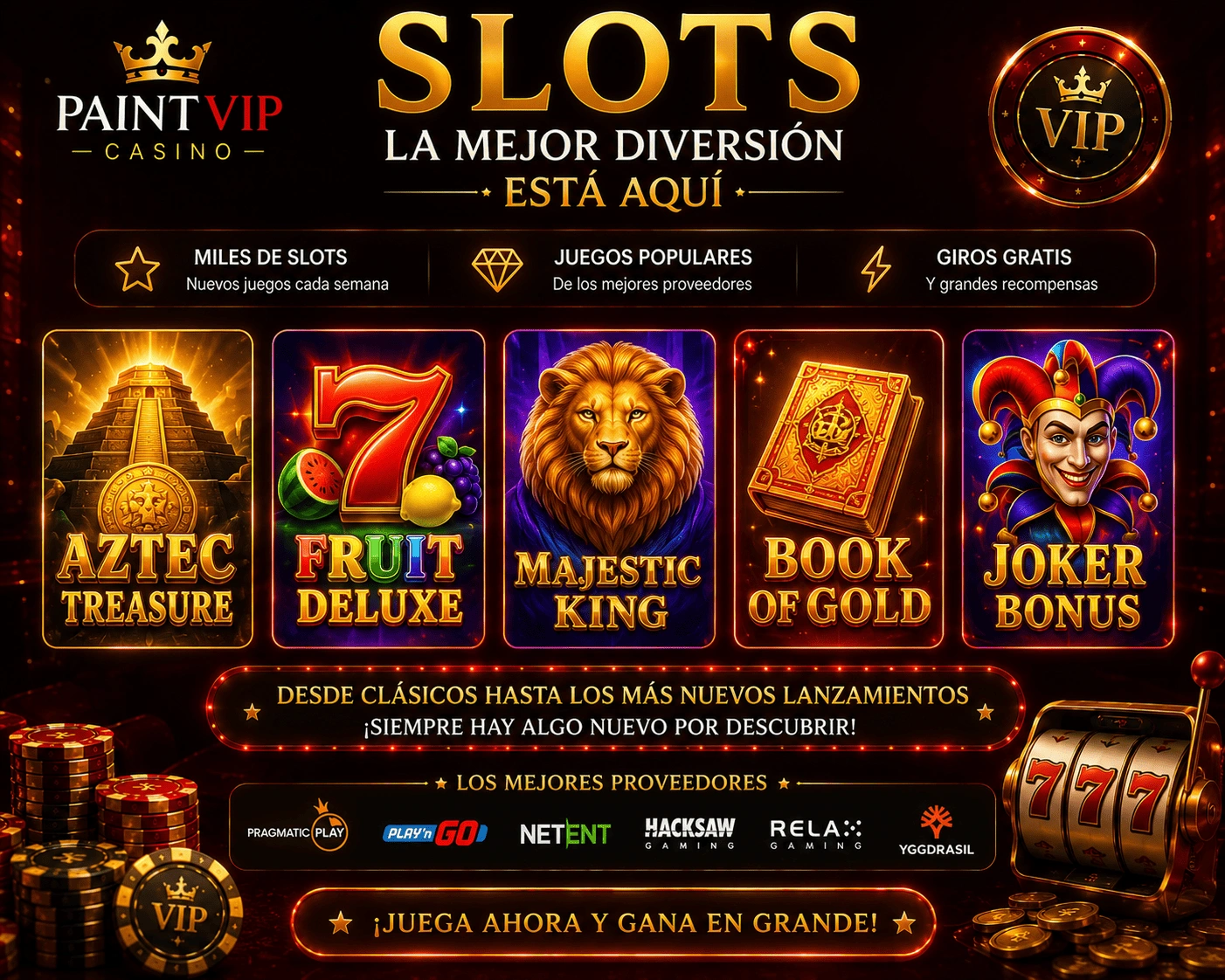 slot library view Slot selection screen on a phone with reel icons, theme tiles, and feature labels